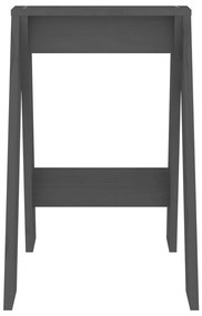 Bancos 2 pcs 40x40x60 cm pinho maciço cinzento