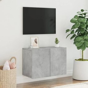 Móvel de parede para TV 60x30x41 cm cinzento cimento