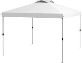 Tenda, barraca ou pavilhão de jardim pop-up dobrável de 3 x 3 m com saco de transporte com Rodas e alturas ajustáveis