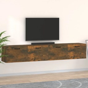 vidaXL Armários parede 2pcs 100x36,5x35 cm derivados madeira fumado