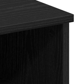 Cabeceiras vidaXL 2 unidades Carvalho Preto 50x32x60cm Madeira de Enge