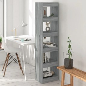 vidaXL Estante/divisória 40x30x166 cm cor sonoma cinza