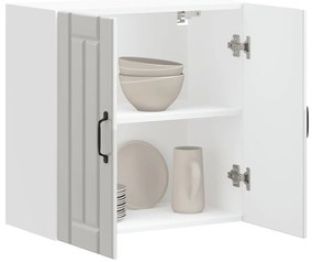 vidaXL Armário de parede da cozinha Lucca madeira branco brilhante
