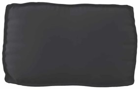 Almofada de Palete para Encosto Preta 70 x 40 x 12 cm em Tecido Oxford