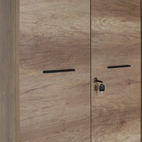 Arquivador Alto de Escritorio "Noce" - Nogueira Clara - 72x187x34cm -