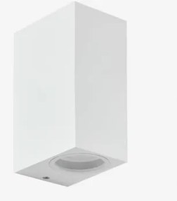 Aplique De Alumínio Com 2 Pontos De Luz Dolton Branco - Sklum