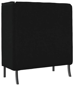 Sofá Alto Preto 109x56x121 cm Tecido