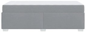 Estrutura da Cama Outros Cinzento-claro 90 x 190 cm tecido