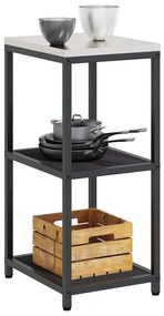 Prateleira de Armazenamento de Cozinha Preto 60 x 50 x 92 cm