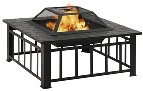 Braseira com atiçador 79x79x46,5 cm XXL aço