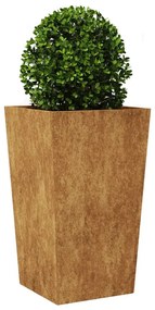 Garden Planters 2 pcs 45x45x75 cm aço resistente às intempéries