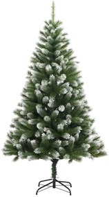 Árvore de Natal artificial articulada c/ flocos de neve 240 cm