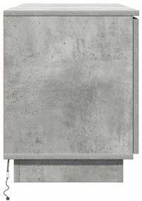 Móvel de TV Cinzento de Cimento 100x38x49 cm Madeira Engenheirada