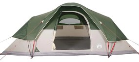 Tenda familiar em cúpula para 9 pessoas impermeável verde