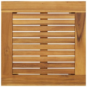 Mesa Lateral de Jardim 45x45x38 cm em Madeira de Acácia Sólida