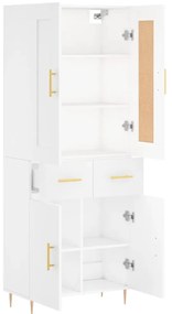 Armário alto 69,5x34x180 cm derivados de madeira branco