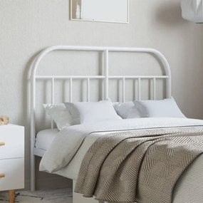 Cabeceira de cama 120 cm metal branco
