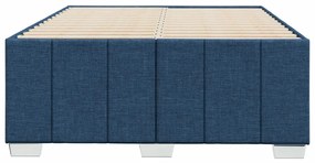 Estrutura de cama sem colchão 120x200 cm tecido azul