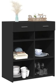 Aparador 80x42,5x93 cm cm derivados de madeira preto