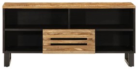 Móvel TV 100x34x46 cm madeira de mangueira áspera maciça