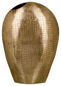 Vaso 34 X 14 X 48 cm Dourado Metal