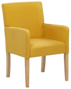 Cadeira de jantar amarela ROCKEFELLER Beliani