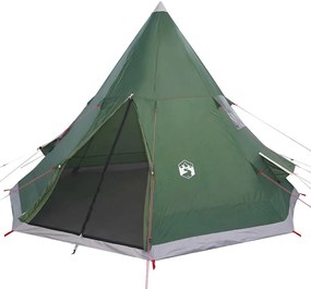 Tenda de campismo tipi para 4 pessoas impermeável verde