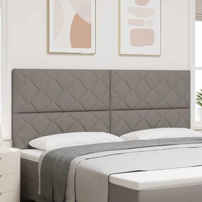 Cabeceira de LED vidaXL Design de Blocos de Diamante Taupe 200 cm Tecido