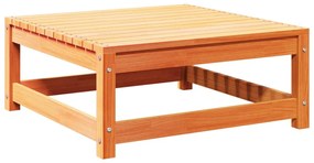 6 pcs conjunto sofás de jardim madeira de pinho castanho cera