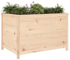 Canteiro elevado de jardim 119,5x82,5x78 cm pinho maciço