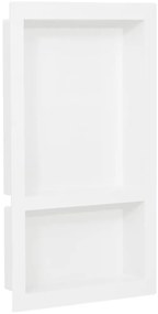 Habitáculo chuveiro c/ 2 compartim. 41x69x9 cm branco brilhante