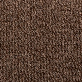 Tapete/carpete para degraus 15 pcs 65x21x4 cm castanho