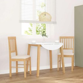 vidaXL Cadeiras de jantar com almofadões 2 pcs madeira maciça