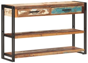 vidaXL Aparador 120x30x75 cm madeira recuperada maciça