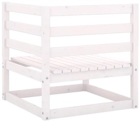 8 pcs conjunto lounge de jardim c/ almofadões pinho maciço