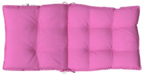 Almofadões cadeira encosto baixo 4 pcs tecido oxford rosa