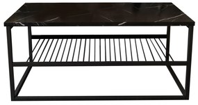 Mesa de Centro Asude – Preto – 95x42x55 cm