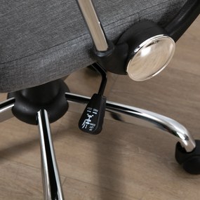 Cadeira ergonômica giratória de escritório com assento ajustável em al