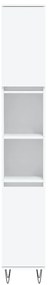 3 pcs conjunto móveis casa de banho derivados de madeira branco
