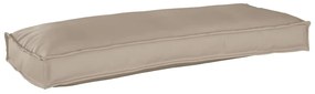 vidaXL Capa de Palete para Banco Taupe 100 x 40 x 8 cm em Tecido Oxford
