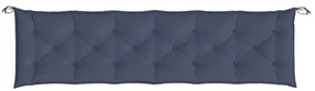 Almofadões banco jardim 2 pcs 200x50x7cm oxford azul-marinho