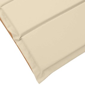 Espreguiçadeiras vidaXL com Almofadas 2 pcs Bege Madeira de Acácia