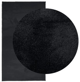 Tapete de pelo curto OVIEDO 80x150 cm preto