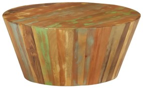 Mesa de centro Ø65x31 cm madeira recuperada maciça