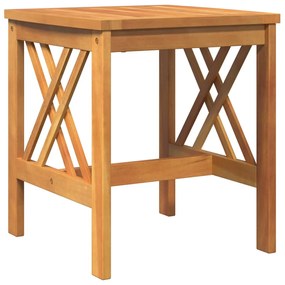 Mesa Lateral para Jardim vidaXL Castanha 45x45x50 cm Madeira de Acácia