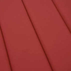 Almofadão p/ espreguiçadeira 200x60x3 cm tecido oxford vermelho