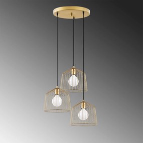 Chandelier Cat – Dourado Brilhante – 50 x 50 x 121 cm