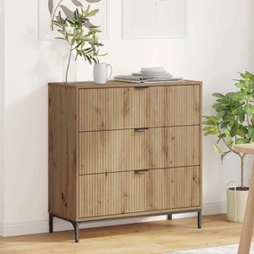 vidaXL Buffet Carvalho Artesanal 79,5 x 33 x 82 cm Madeira processada