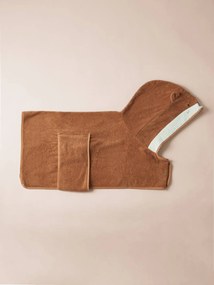 Capa de banho cão em algodão cappuccino