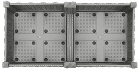 Canteiro elevado 80x40x23 cm polipropileno